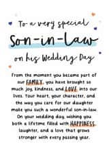 Heartfelt Wedding Card - To A Very Special Son-In-Law created by Kreate Paper Co.