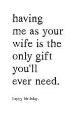 Funny Birthday Card to Husband from Wife - Only Gift You'll Ever Need - Sarcasm created by Kreate Paper Co.