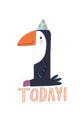Cute 1st Birthday Card - Toucan created by Rosalind Maroney