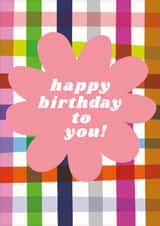 fun patterned flower card created by Chloë Turner