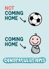 Funny Football World Cup New Baby Congratulations - Football Pregnancy Congrats created by Presents Felt