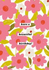 pretty floral design- to say happy birthday created by Chloë Turner