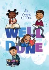 Cute Well Done Card for Kids | School, Exams & Achievements created by @NyhaCards by Naomi C Robinson