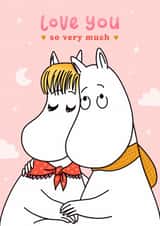 Romantic Anniversary Card - Love You So Very Much created by Moomin Characters