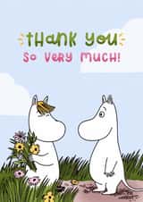 Cute Thank You Card - Snorkmaiden - Moomin created by Moomin Characters