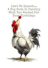 Funny Birthday Card – Big Cock On Your Birthday created by Ink Icons 