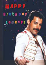Freddie Mercury Inspired Face Swap Card created by The Card Lass