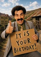 Funny Borat Birthday Card created by The Card Lass
