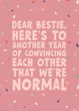 Another year of being perfectly normal created by Forever Blessed
