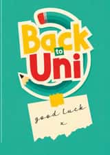 Good Luck Going Back to Uni Card for Him or  Her created by The Card Lass