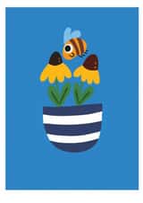 bee card flowers by dot rogers ting designs created by dorothea rogers