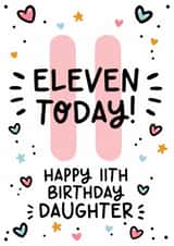 Cute Daughter 11th Birthday Card created by Lyndsay Moon