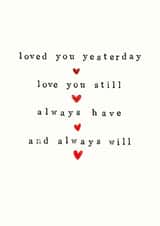 hand stamped lettering- to show your love created by Chloë Turner