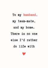 Sentimental Husband Anniversary Card, Typewriter Love Card created by @Hurray Haus