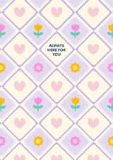 Heartfelt thinking of you card for loved ones - Here for You - Colourful Floral created by Jessica Rachel Sharp