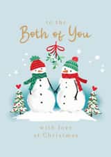 Classic Christmas Card - Both Of You - Snowmen created by Rosanna Rossi