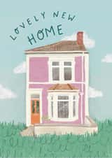 Cute Wes Anderson-style New Home Card - Lovely New Home Card for Friends created by Nicola Scott