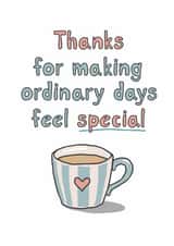 Thanks anniversary card - ordinary days - special created by Giddy Kipper