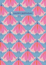 Arty Retro Fuschia Birthday Card created by Taya Cosgrove