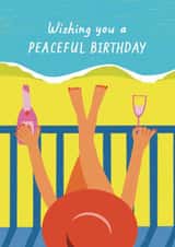 Pretty Birthday Card For Her - Peaceful Birthday created by Bellollage