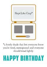 Funny Birthday Card - Menopause - Beauty Sleep created by SABIVO Design by Sabina