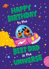 Cute Birthday Card - To The Best Dad - In The Universe created by SteJDesigns