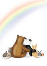 Sweet, heartfelt card to send sympathy and love to someone who's lost a pet created by LeopardyNonsense