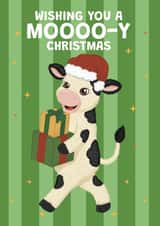 Cute Christmas Card – Christmas Cow created by @Cupsie's Creations