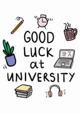 Classic Good Luck Card - University created by Studio Flafello LTD