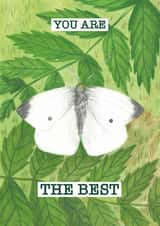 Hand-painted Butterfly Card for All Joyful Occasions - You Are The Best created by Monika & Doodle