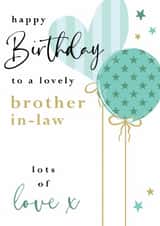 Classic Birthday Card - For Brother In Law - Balloons created by Michelle Fiedler Design
