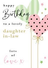 Classic Birthday Card - For Daughter In Law created by Michelle Fiedler Design
