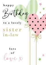 Classic Birthday Card - For Sister In Law created by Michelle Fiedler Design