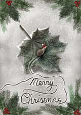 Cute Woodland Snail Card - Merry Christmas created by The Warren Creations