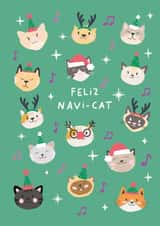 Funny Christmas Cat Card | Singing Cats Christmas Card for Cat Lovers created by Xoxo Designs by Ruth 