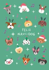 Funny Christmas Dog Card | Singing Dogs Christmas Card for Dog Lovers created by Xoxo Designs by Ruth 