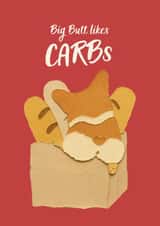 Cute Card for Couples - Carbs - Lover created by With Love Laxmi