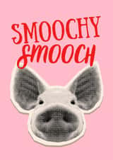 Cute Kiss Card - PIG SMOOCH - Couple Kiss created by With Love Laxmi