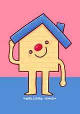 Fun New Home Card - Colourful House - Welcome Home created by sleepiest