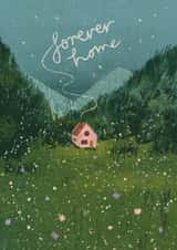 Classic New Home Card - Forever Home - Mountain Cottage created by Nicola Scott