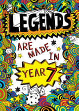 Cute Good Luck Card - Tom Gates - Legends Are Made In Year 7 created by Tom Gates