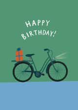 Classic Birthday Card - Bike - Cycling created by martha and hepsie ltd