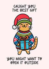 Cute Christmas Cat Card created by Lyndsay Moon