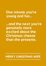 Funny Christmas Card for Wife – Christmas Cheese created by Lemonade Insight