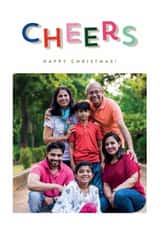 Personalised Christmas Photo Card created by Olivia Raufman Design - Classic Christmas Card - Cheers
