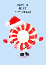 Cute Funny Christmas Card - Mint - have a MINT Christmas created by Bexy Boo
