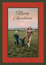Personalised Christmas Photo Card created by Olivia Raufman Design - Classic Christmas Card - Starry Frame