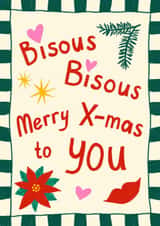 Arty Christmas Card For Her - Bisous created by Bellollage