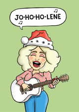 Dolly Parton Pun Christmas Card created by Carl Batterbee