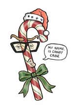 Funny Christmas Card for Movie Fans - Michael Caine Pun created by Carl Batterbee